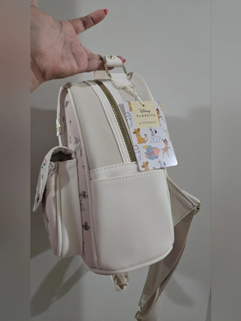 Disney Bambi Cream Mini Backpack - Floral Accent, Primark